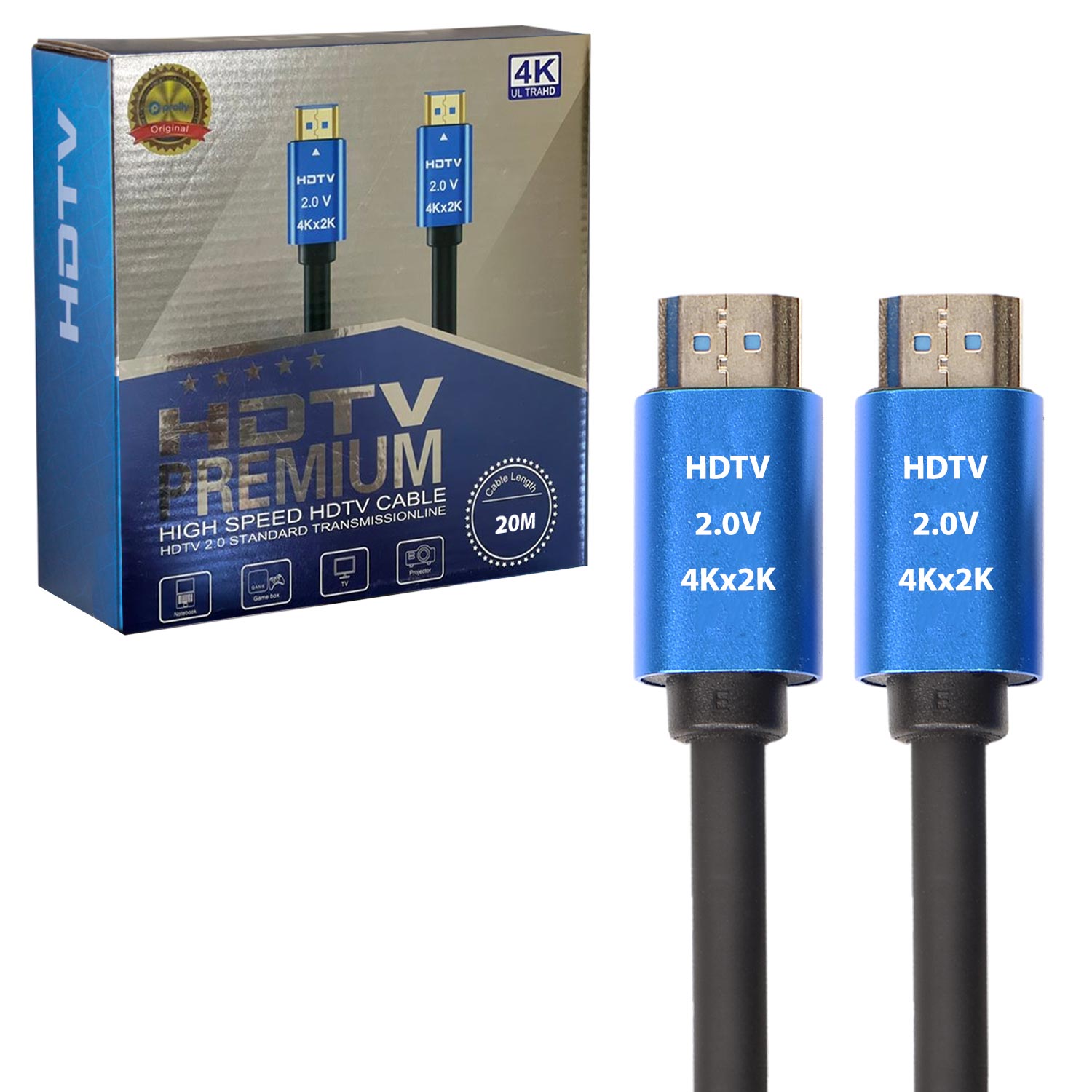 HDMI KABLOSU GOLD 2.0V 2K 4K 20MT