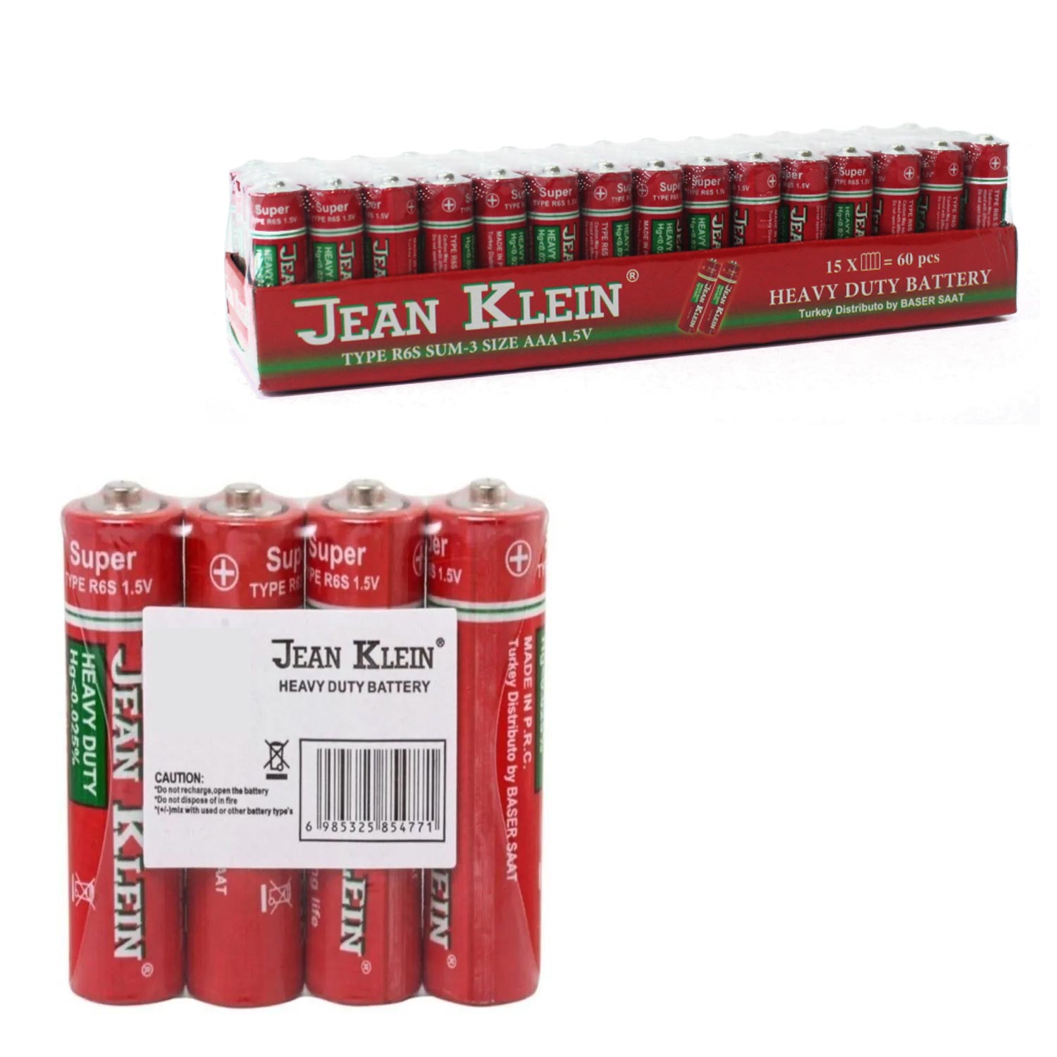 JEAN KLEIN R0S3 AAA İnce Kalem Pil 60LI Paket