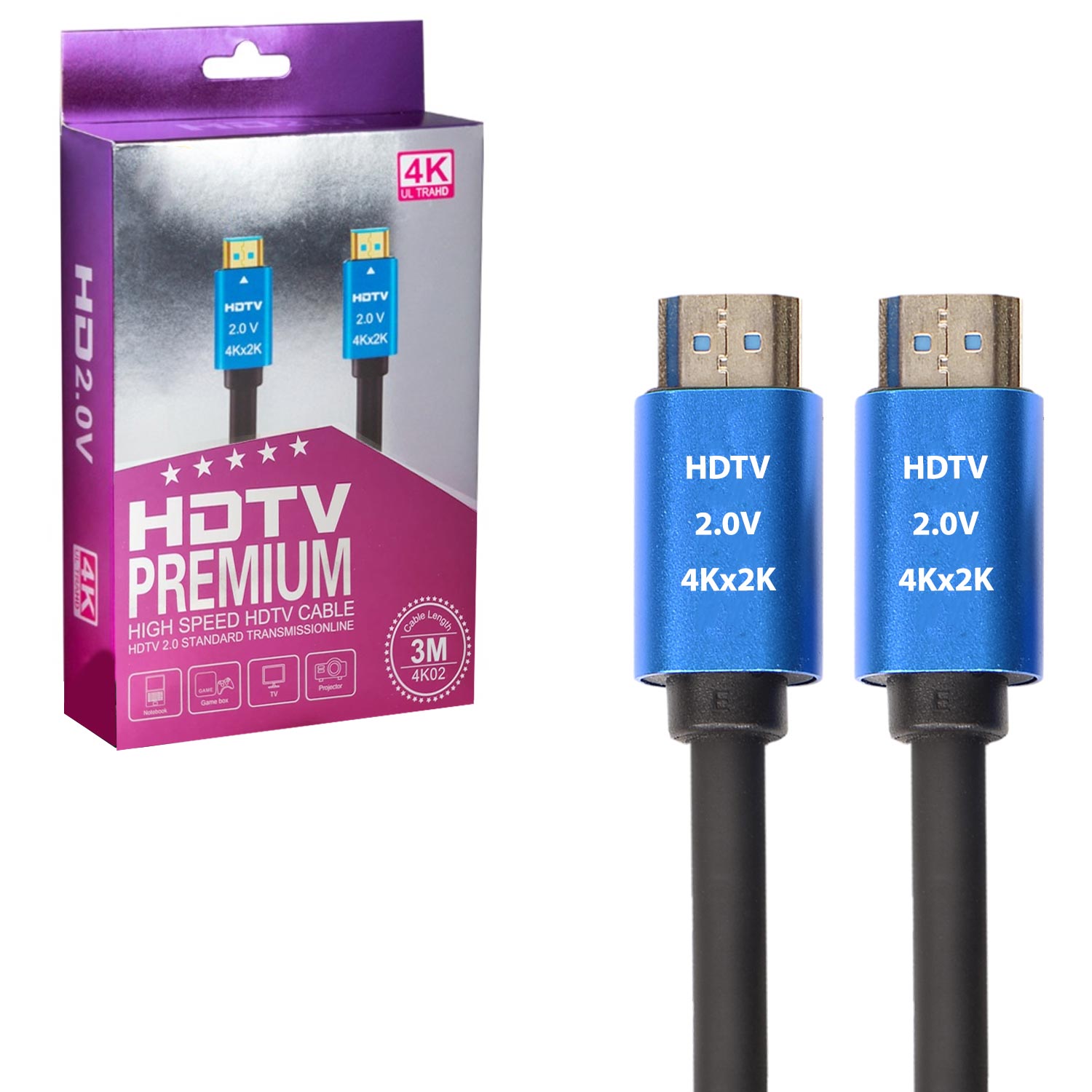 HDMI KABLOSU GOLD 2.0V 2K 4K 3MT