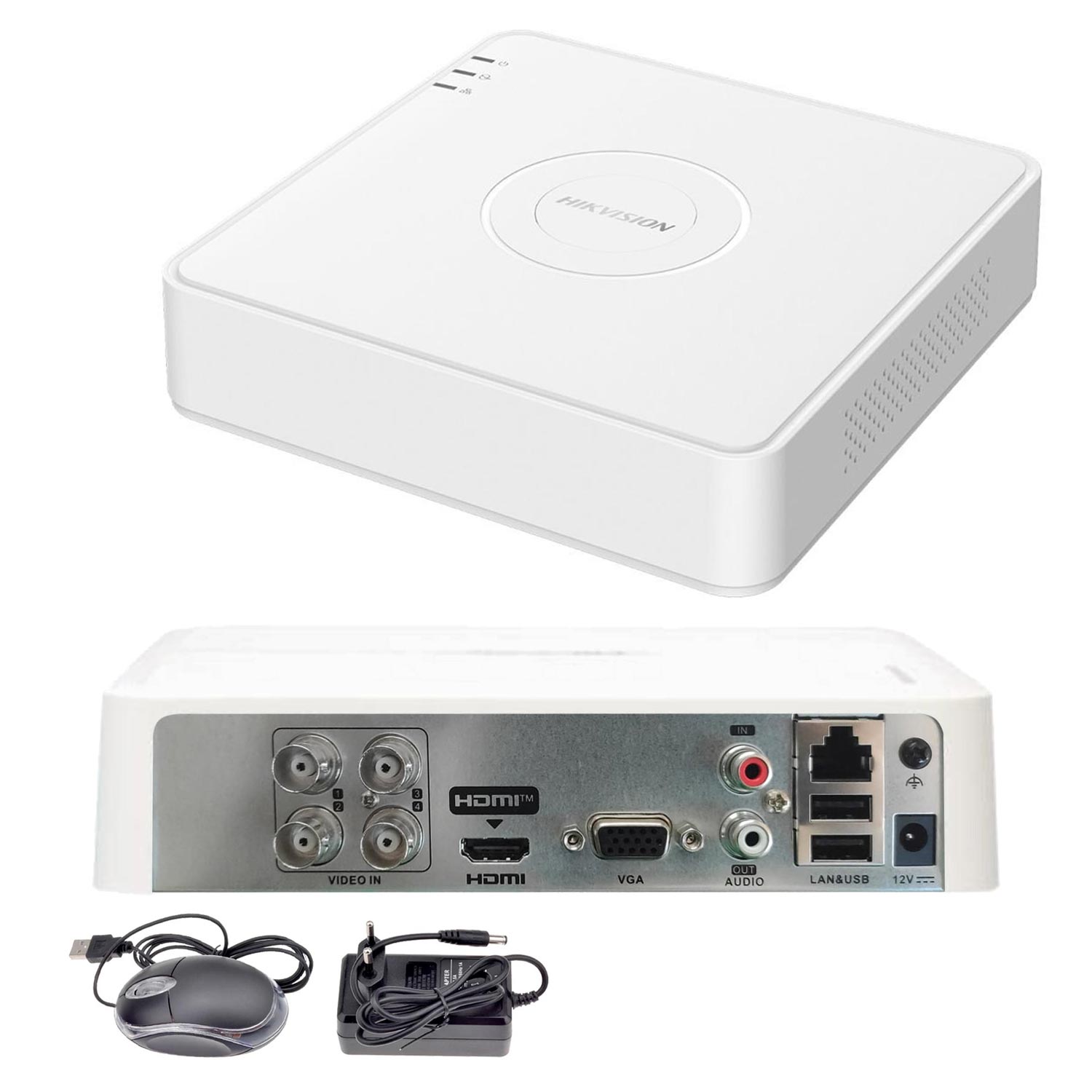 HIKVISION DS-7104HGHI-K1 Ahd Dvr Kayıt Cihazı 4 Kanal 2mp Hibrit