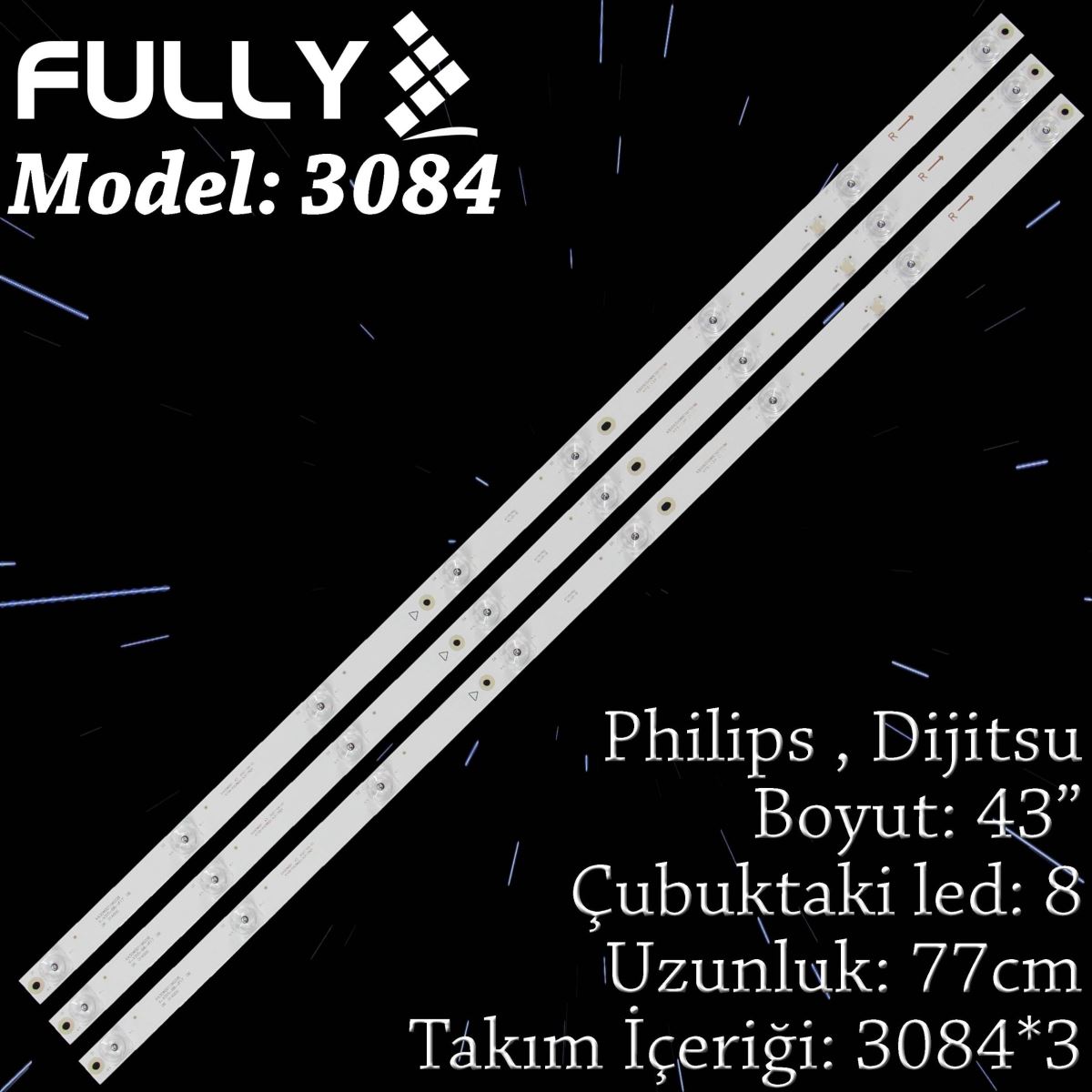 FULLY SET-3084 PHILIPS DIJITSU 43 INC 43D7000 43LFA69K
