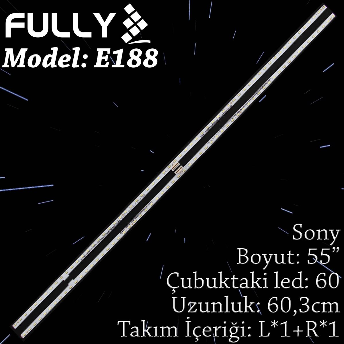 FULLY ELED-188 SONY 55 INC KD-55XD8505, 60.01N1T.0002, 734.01N08.XXXX, ES 55R 6X10 55L, V550QWME01