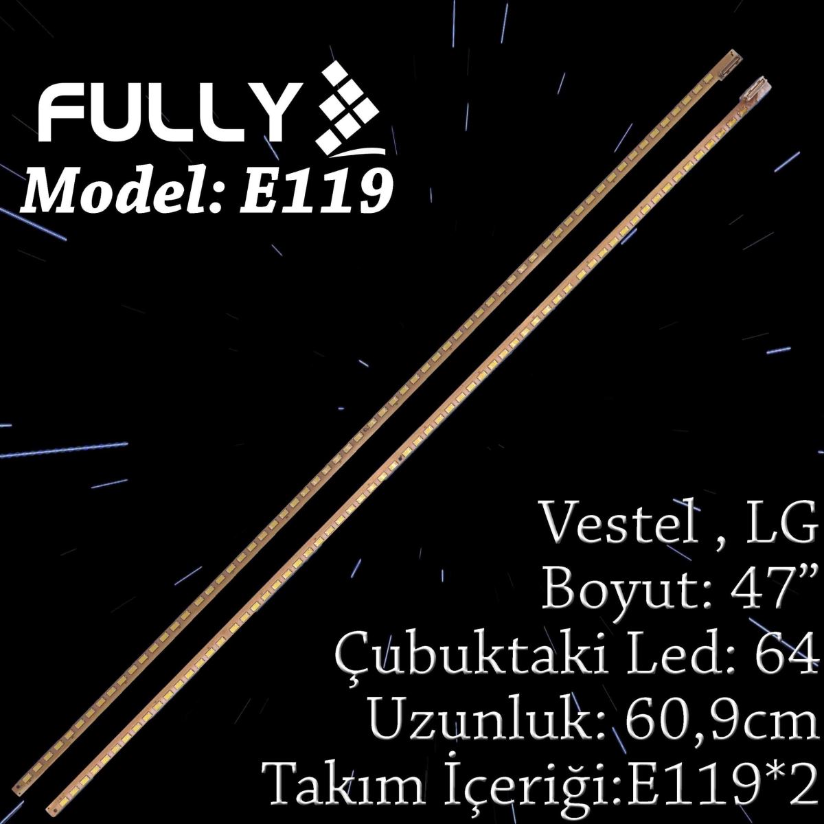 FULLY ELED-119 LG 47 INC 47LW5700 47LW5500 47LW4500 47LW570S 47LV3550 47PF8221 47PF7021