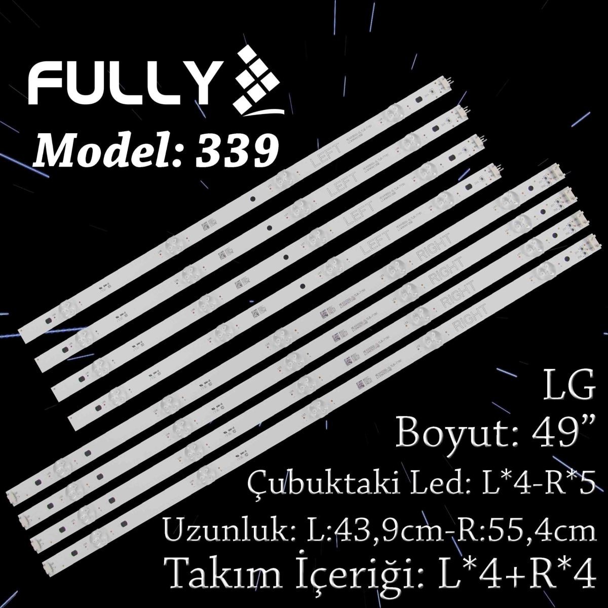 FULLY SET-339 LG 49 INC LG 49LJ594V 49UJ630V 49LK5900PLA 49UK6300PLB 49UK6400PLF