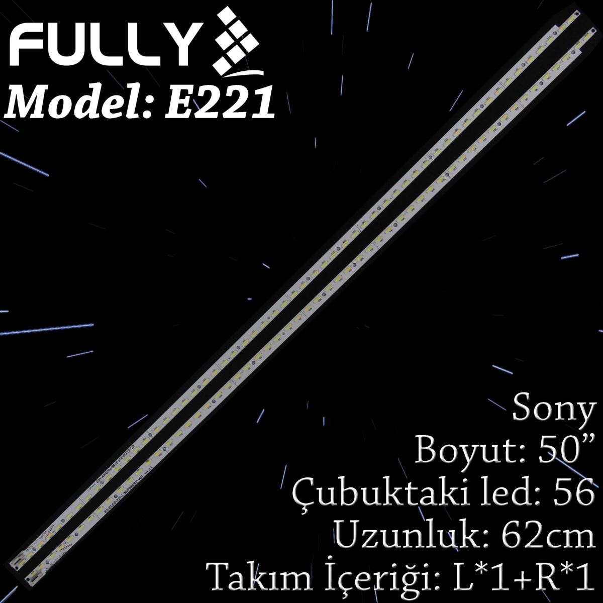 FULLY ELED-221 PHILIPS 50 INC , 50PUK6809/12 LED BAR, V500D2-LS1-TREM3, V500D2-LS1-TLEM2