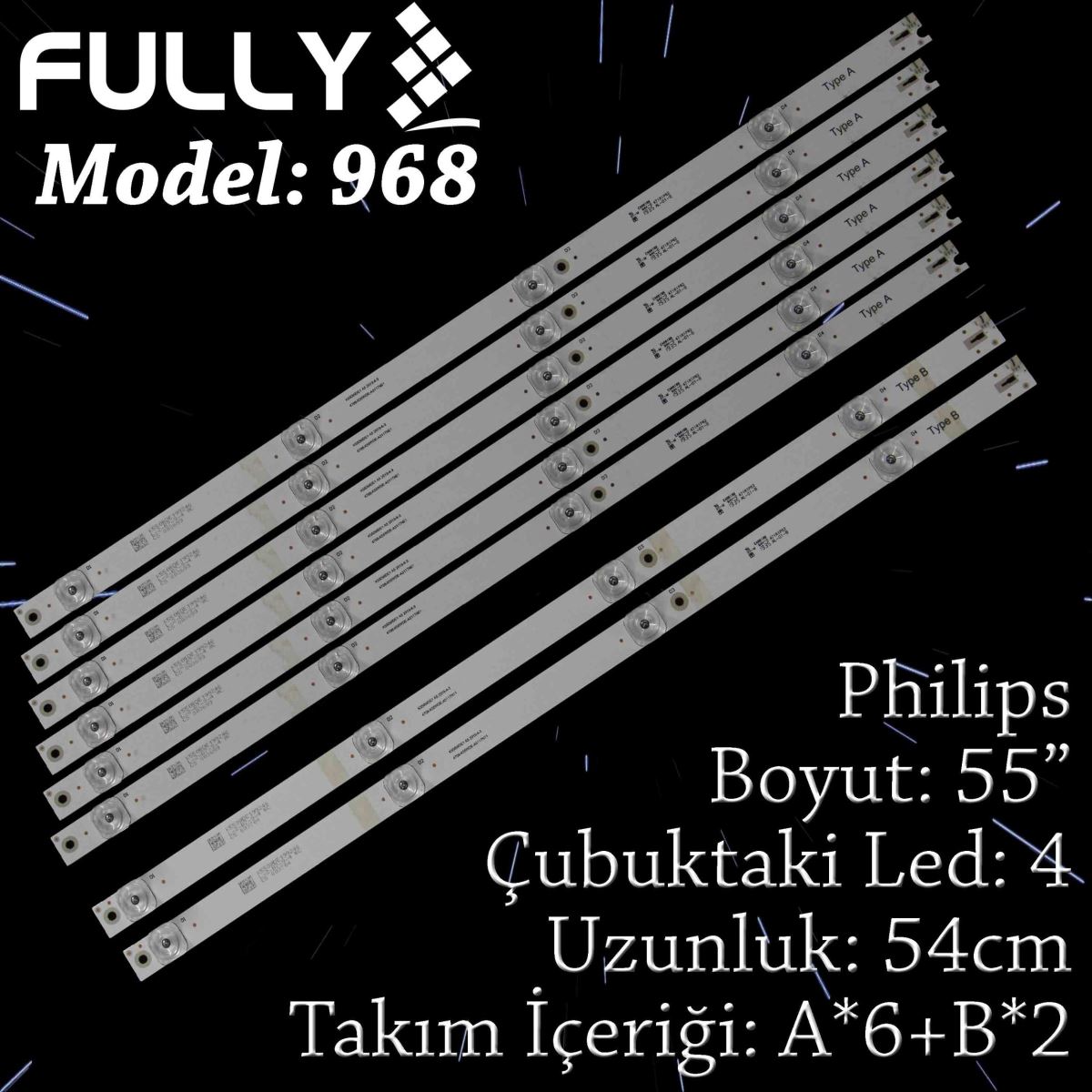 FULLY SET-968 AWOX FRAMLESS 55 Botech BSE55-LX/MTR